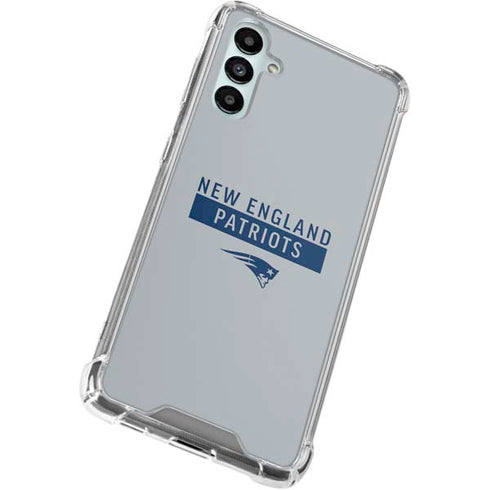 NFL New England Patriots Grey Performance Series Galaxy A15 5G Clear Case